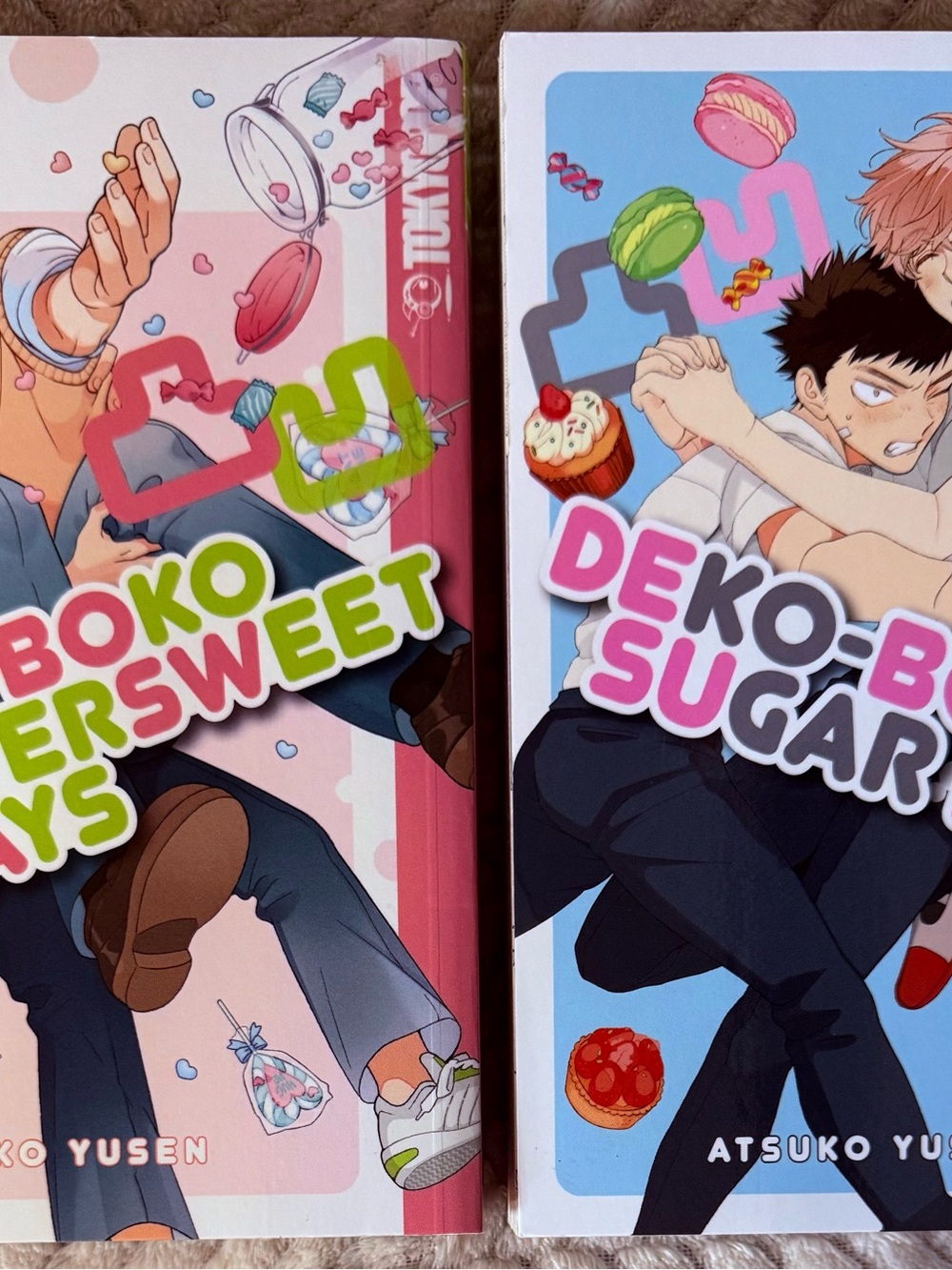 DEKO-BOKO Sugarsweet Days Hardcover Manga — Pink & Blue Cover